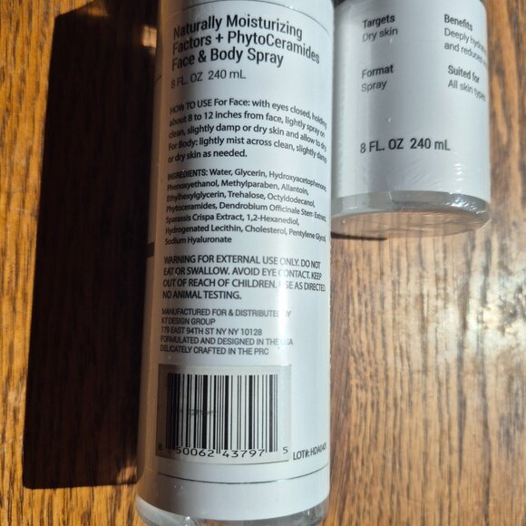2 Revive Rx Naturally Moisturizing Factors+ Phytoceramides Face & Body Spray - Picture 8 of 12